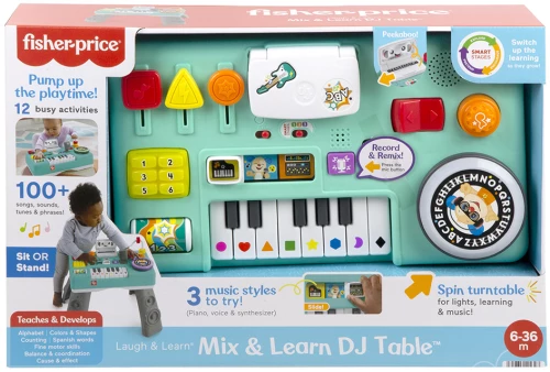 FISHER PRICE ΕΚΠΑΙΔΕΥΤΙΚΗ ΚΟΝΣΟΛΑ DJ ΜΕ ΦΩΤΑ ΚΑΙ ΗΧΟΥΣ (#HRB61)