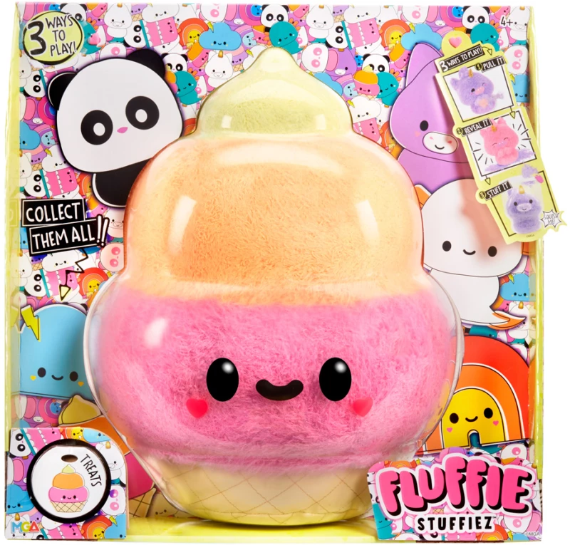 FLUFFIE STUFFIEZ ΜΕΓΑΛΟ ΛΟΥΤΡΙΝΟ - ICE CREAM (#593454EUC)