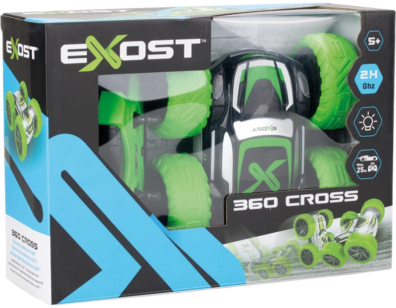 EXOST ΤΗΛΕΚΑΤΕΥΘΥΝΟΜΕΝΟ ΑΥΤΟΚΙΝΗΤΟ R/C 1:18 360 CROSS LED ΠΡΑΣΙΝΟ (#7530-20247)