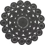 Χαλί Alyssa Black/Grey 2B Round Carpet Couture 200X200R