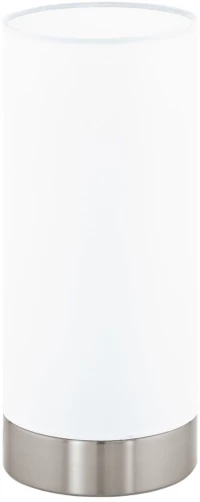 Φωτιστικό Επιτραπέζιο Damasco 1 95775 White-Silver Eglo Μέταλλο,Γυαλί