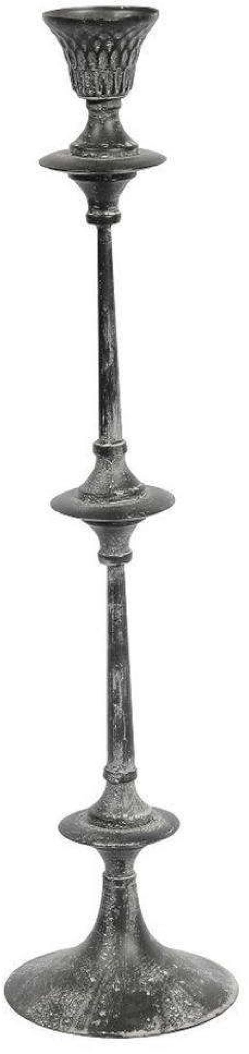 Κηροπήγιο Μεταλλικό LIX216 63x15,5x15,5cm Grey Espiel Μέταλλο