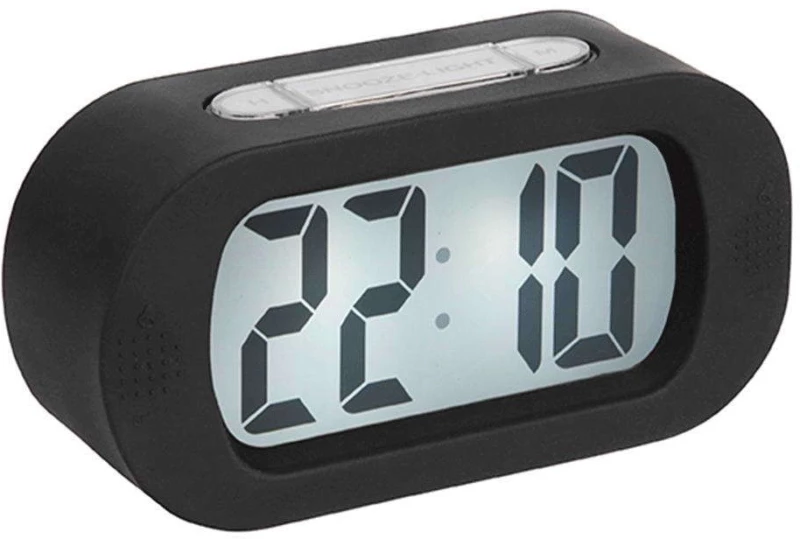 Επιτραπέζιο Ρολόι - Ξυπνητήρι Gummy KA5753BK 14x7cm Black Karlsson Σιλικόνη