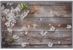 Πατάκι Εισόδου Impression 160 Flowers on Wood 40X60cm Beige Sdim 40Χ60