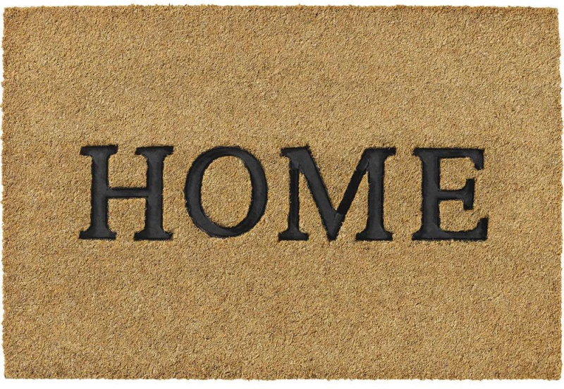 Πατάκι Εισόδου Ruco Embossed Rubber 001 Home 40X60cm Beige-Black Sdim 40Χ60