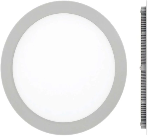 Panel Led Χωνευτό VK/04017/G/C Φ24x1,5cm Led 1920Lm 24W 4000K Grey VKLed Στρόγγυλο