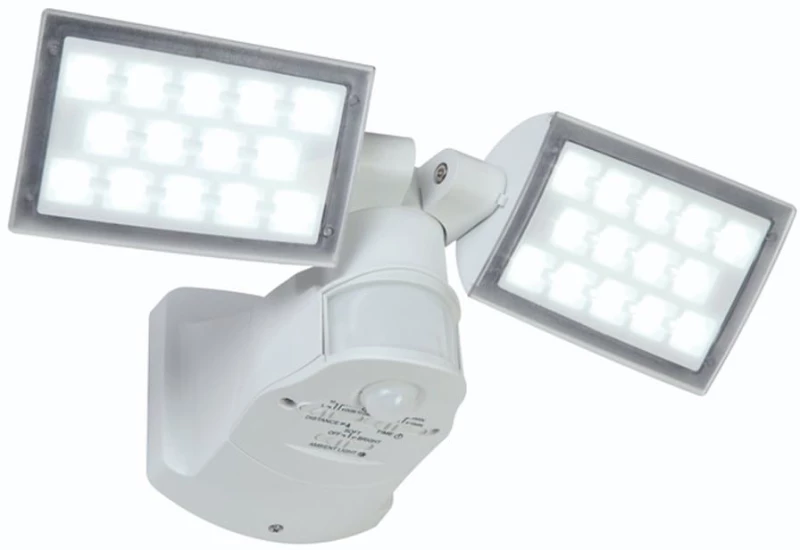 Προβολέας Τοίχου Peri 7629401331 IP54 Led 5000K 15,5x20,5x34cm White Lutec