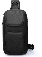 Τσάντα Ώμου Χιαστί 7565 34x11x17,5cm Black Bange