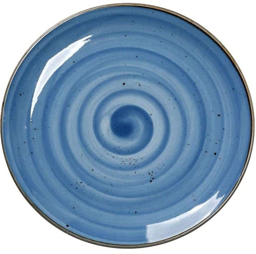 Πιάτο Ρηχό Terra TLF102K6 Φ24,5x2cm Blue Espiel Πορσελάνη