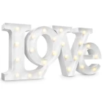 Φωτιστικό Επιτραπέζιο Με Μπαταρία Love 41038 46x21x5cm Led White Navaris