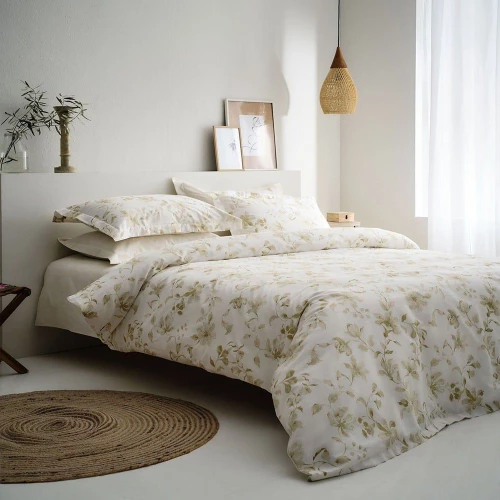 Σεντόνια Rebecca-1 (Σετ 4τμχ) Olive Vesta Home Υπέρδιπλο 240x270cm 100% Βαμβακοσατέν