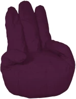 Πουφ Glover Purple 90X85X100
