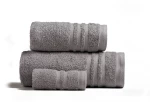 Πετσέτα Premio Light Grey Melinen Σώματος 80x150cm 100% Βαμβάκι