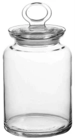 Βάζο Αποθήκευσης Με Καπάκι SP98673G1 1515ml Clear Espiel Γυαλί