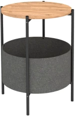 Τραπεζάκι Βοηθητικό Kalid 0212584 Φ43x60cm Oak-Grey