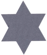 Σουβέρ Felt Star (Σετ 4τμχ) 4Χ(11Χ11) Grey Nef-Nef Πολυέστερ