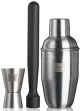 Εργαλεία Κοκτέιλ (Σετ 3Τμχ) 7889362 Inox-Black Vacu Vin Ανοξείδωτο Ατσάλι
