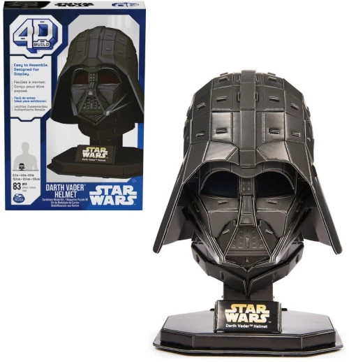 Παζλ 4D Darth Vader Helmet 6069821 83τμχ 13,3x12,5x17,6cm 12 Ετών+ Black Spin Master