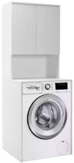 Έπιπλο Πλυντηρίου Ceza 0234170 65x60x182cm White Μελαμίνη