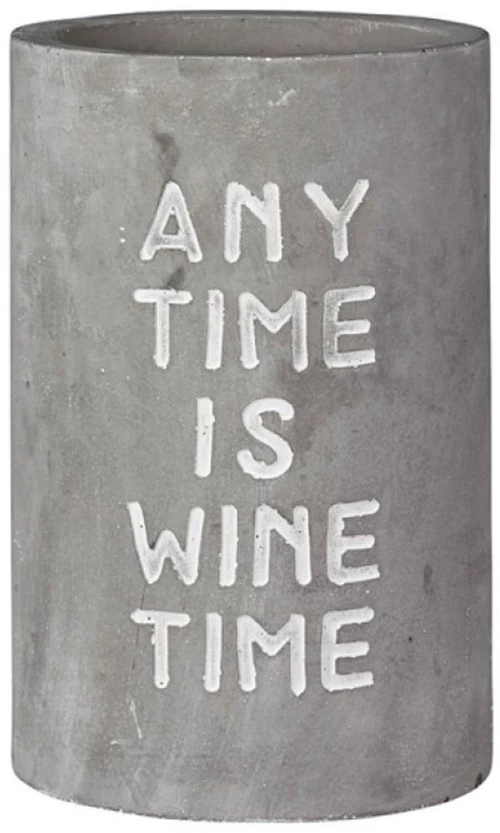 Σαμπανιέρα Any Time Is Wine Time LBTRD0012694 Φ13,5x21cm White-Grey Raeder Τσιμέντο
