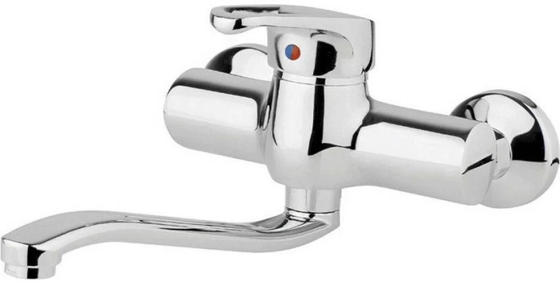 Μπαταρία Κουζίνας Επιτοίχια Sereno 096701401 Chrome Pyramis Μέταλλο