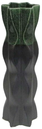 Κηροπήγιο Κεραμικό 003-223-087 14,5x14x46,5cm Grey-Green Κεραμικό