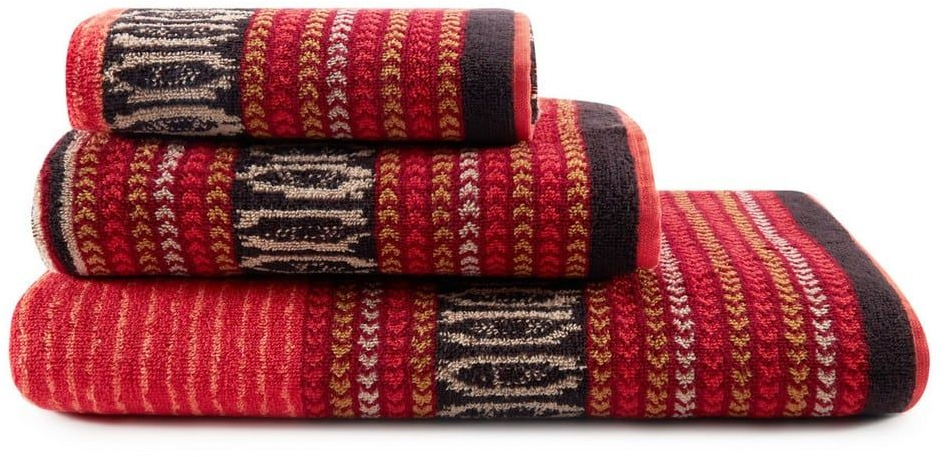 Πετσέτα Roccaraso Red Bassetti Σώματος 70x140cm 100% Βαμβάκι