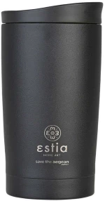Ποτήρι - Θερμός Save The Aegean 01-20361 7,5x7,5x14,5cm 350ml Black Estia