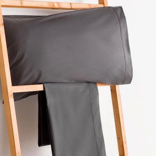 Σεντόνι Με Λάστιχο Σύνθεση - 502 Anthracite Vesta Home Υπέρδιπλο 160x230cm 100% Βαμβακερό Περκάλι