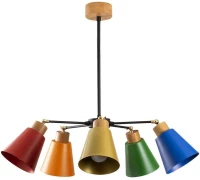 Φωτιστικό Οροφής Manavgat 525NOR1245 Φ58x68cm 5xE27 40W Multi Opviq
