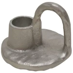 Κηροπήγιο Με Λαβή Jelicoe 422025 8x6cm Silver Eglo Αλουμίνιο