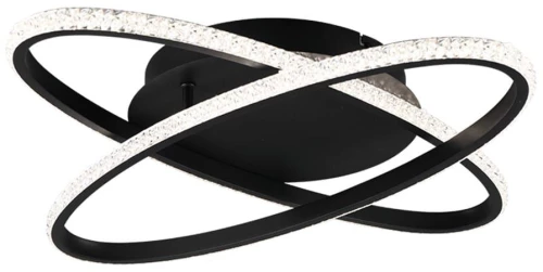 Φωτιστικό Οροφής - Πλαφονιέρα Lane R67802132 58x58x9cm 1xSMD 27W 3500lm 4000K Black RL Lighting