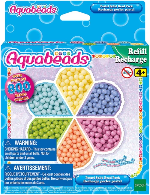 AQUABEADS ΠΑΣΤΕΛ ΜΟΝΟΧΡΩΜΕΣ ΧΑΝΤΡΕΣ (#31505)