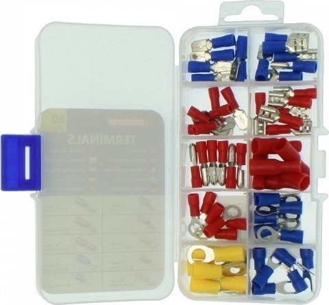 Σετ ακροδεκτών καλωδίων με μόνωση 60τμχ