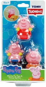 TOMY TOOMIES ΒΡΕΦΙΚΟ ΠΑΙΧΝΙΔΙ ΟΙΚΟΓΕΝΕΙΑ PEPPA PIG SQUIRTERS AS - 2 ΣΧΕΔΙΑ (#1000-73105)