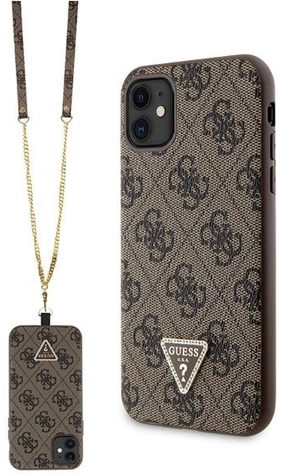 Guess Crossbody 4G Metal Logo - iPhone 11 Case (brown)