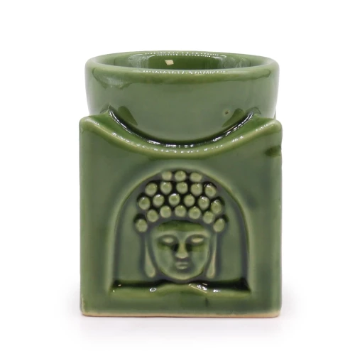 Αρωματικός Καυστήρας αιθέριων ελαίων Oil & Wax Burner Buddha Jade 8,5cm