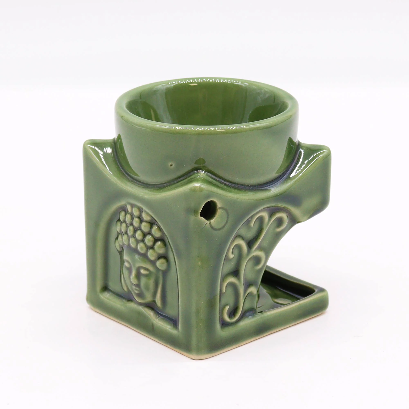 Αρωματικός Καυστήρας αιθέριων ελαίων Oil & Wax Burner Buddha Jade 8,5cm
