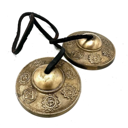 Χειροποίητα Κύμβαλα Διαλογισμού Meditation Cymbals Seven Chakra 6,7cm