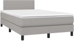 ΚΡΕΒΑΤΙ BOXSPRING ΜΕ ΣΤΡΩΜΑ & LED ΑΝ.ΓΚΡΙ 120X200 ΕΚ ΥΦΑΣΜΑΤΙΝΟ 3133061