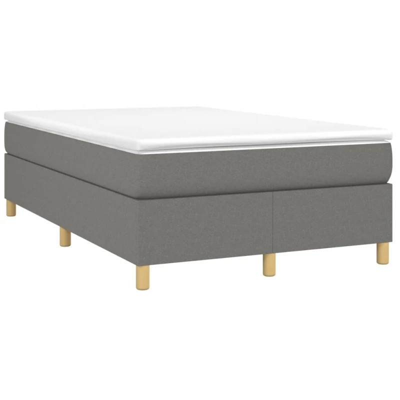 ΚΡΕΒΑΤΙ BOXSPRING ΜΕ ΣΤΡΩΜΑ ΣΚΟΥΡΟ ΓΚΡΙ 120X200 ΕΚ. ΥΦΑΣΜΑΤΙΝΟ 3144507