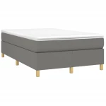 ΚΡΕΒΑΤΙ BOXSPRING ΜΕ ΣΤΡΩΜΑ ΣΚΟΥΡΟ ΓΚΡΙ 120X200 ΕΚ. ΥΦΑΣΜΑΤΙΝΟ 3144507