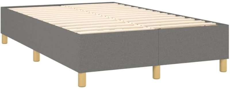 ΚΡΕΒΑΤΙ BOXSPRING ΜΕ ΣΤΡΩΜΑ ΣΚΟΥΡΟ ΓΚΡΙ 120X200 ΕΚ. ΥΦΑΣΜΑΤΙΝΟ 3144507