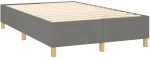 ΚΡΕΒΑΤΙ BOXSPRING ΜΕ ΣΤΡΩΜΑ ΣΚΟΥΡΟ ΓΚΡΙ 120X200 ΕΚ. ΥΦΑΣΜΑΤΙΝΟ 3144507