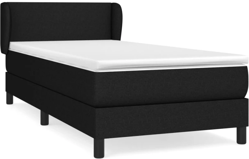 ΚΡΕΒΑΤΙ BOXSPRING ΜΕ ΣΤΡΩΜΑ ΜΑΥΡΟ 100 X 200 ΕΚ. ΥΦΑΣΜΑΤΙΝΟ 3126063