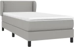 ΚΡΕΒΑΤΙ BOXSPRING ΜΕ ΣΤΡΩΜΑ ΑΝΟΙΧΤΟ ΓΚΡΙ 100X200 ΕΚ. ΥΦΑΣΜΑΤΙΝΟ 3126141