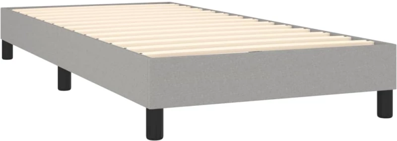 ΚΡΕΒΑΤΙ BOXSPRING ΜΕ ΣΤΡΩΜΑ ΑΝΟΙΧΤΟ ΓΚΡΙ 100X200 ΕΚ. ΥΦΑΣΜΑΤΙΝΟ 3126141