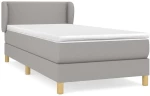 ΚΡΕΒΑΤΙ BOXSPRING ΜΕ ΣΤΡΩΜΑ ΑΝΟΙΧΤΟ ΓΚΡΙ 100X200 ΕΚ. ΥΦΑΣΜΑΤΙΝΟ 3126701