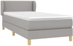 ΚΡΕΒΑΤΙ BOXSPRING ΜΕ ΣΤΡΩΜΑ ΑΝΟΙΧΤΟ ΓΚΡΙ 100X200 ΕΚ. ΥΦΑΣΜΑΤΙΝΟ 3126701