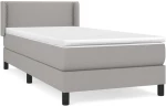 ΚΡΕΒΑΤΙ BOXSPRING ΜΕ ΣΤΡΩΜΑ ΑΝΟΙΧΤΟ ΓΚΡΙ 100X200 ΕΚ. ΥΦΑΣΜΑΤΙΝΟ 3129609